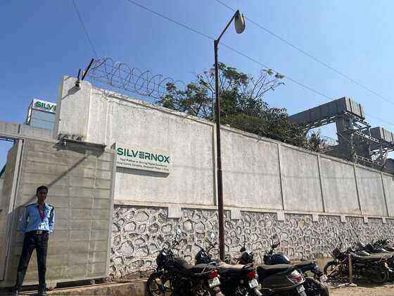 Manned entrance gate at a Silvernox data center facility